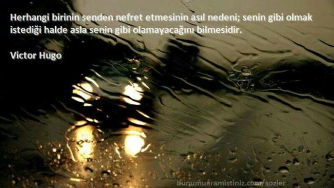 Victor hugo abimizin bu sözü hakkında ne düşünüyorsunuz :-)?