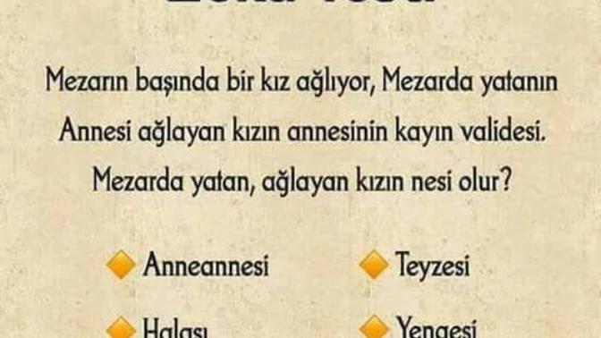 Kafam yandı sizce cevap ne?
