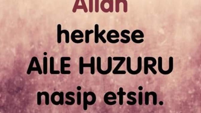 Evinizde huzur var mı?