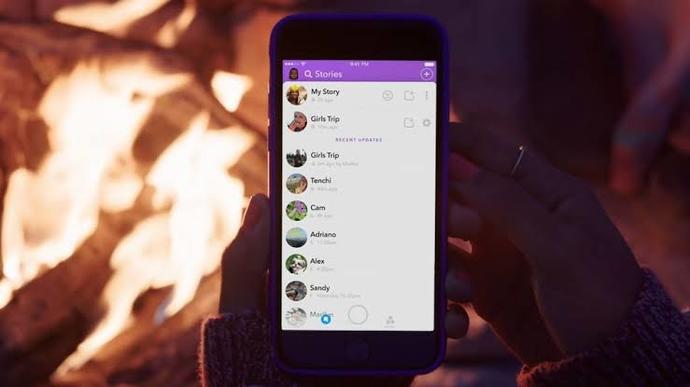 Snapchat uygulaması
