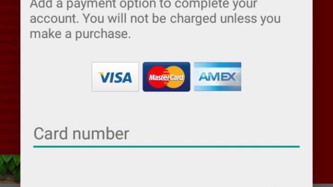 Play store kredi kartı istiyor?