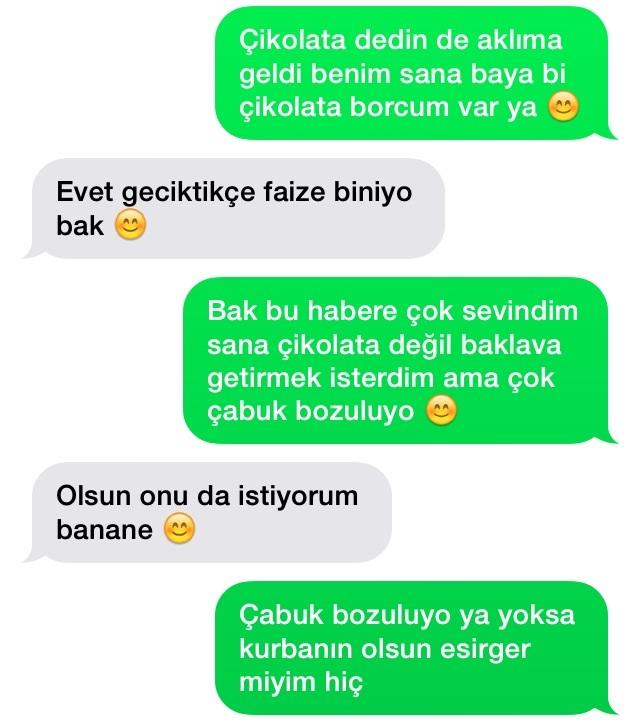 Bu mesajlarda fingirdeşme var mı sizce?
