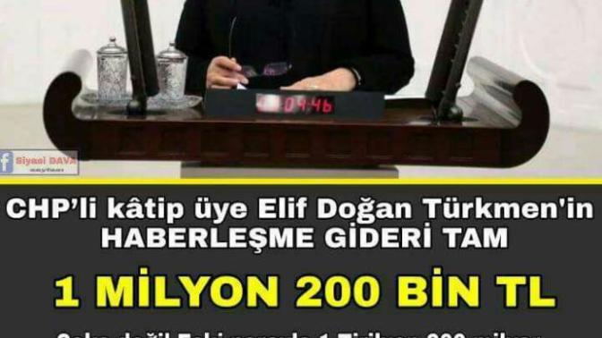 CHP'li vekilin telefon faturası?