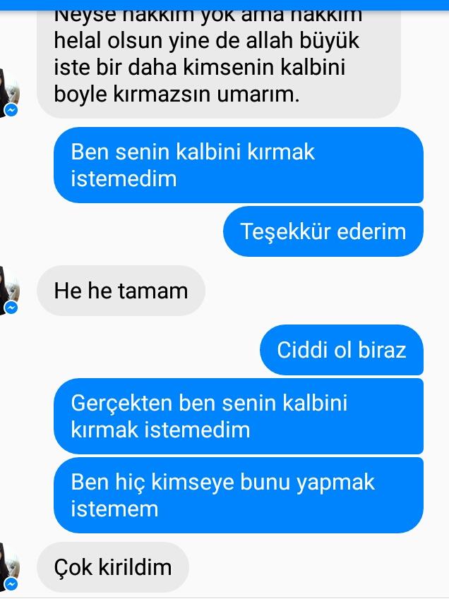 Birinin ahını almışım gerçekten ve dün mesaj attım, ayrıntıda herşey?