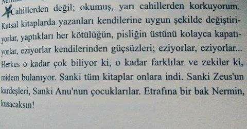 Siz cahil insanlardan mı korkarsınız yoksa okumuş yarı cahillerden mi ?
