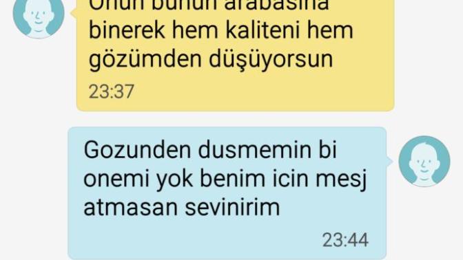 Eski sevgilim mesaj atti?