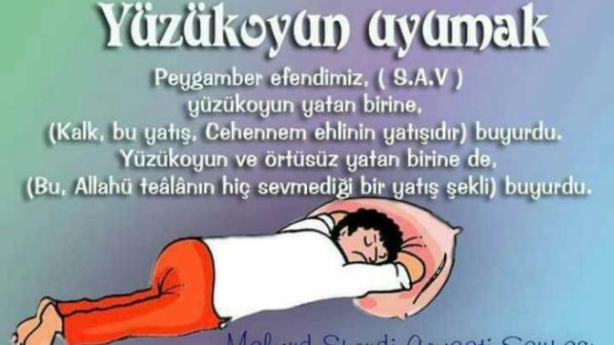 Yüzükoyun uyumayı sever misiniz?