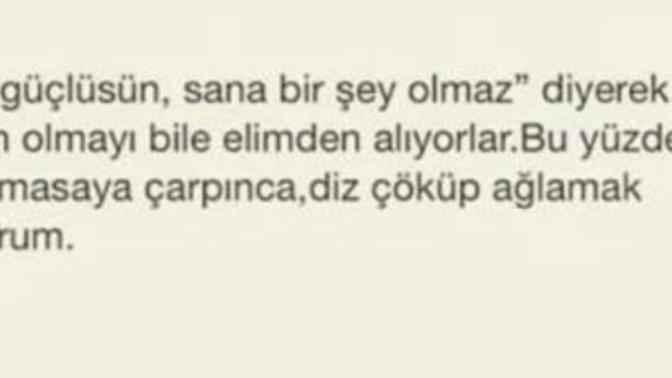 Aglamak istiyorum!!! Ne yapmaliyim?