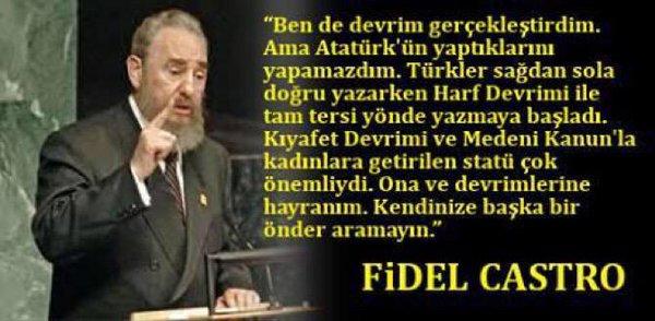 Fidel Castro hakkında düşünceleriniz neler?
