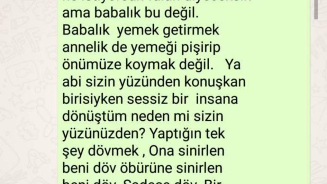 Babama whatsapp'tan içimi döktüm, Eve gelince beni gebertecek yardım edin?