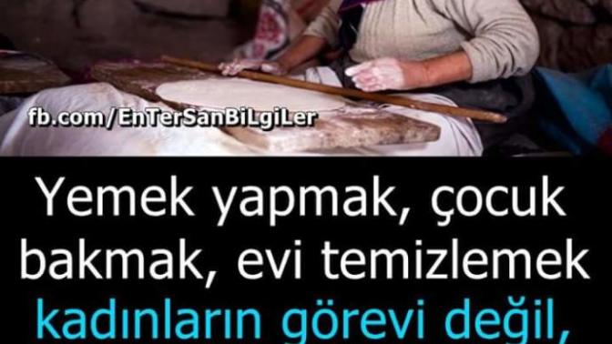 Kadının evde görevi nedir sizce?