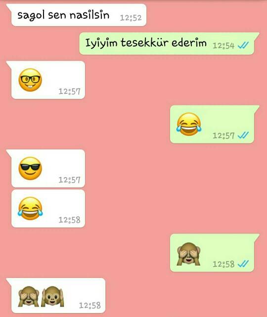 Neden emoji yolladı bana sizce??
