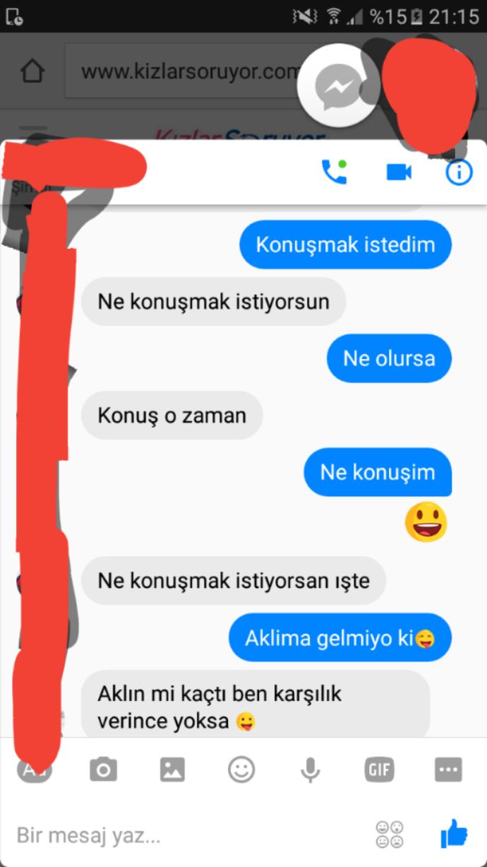 Bu kadın benimle şey mi konuşmak istiyor ?