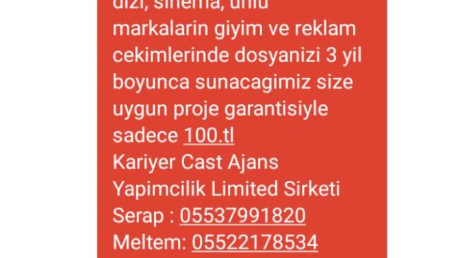 Ajanstan mesaj geldi?