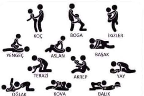 Burçlara göre pozisyonlar? hangi burçsunuz?