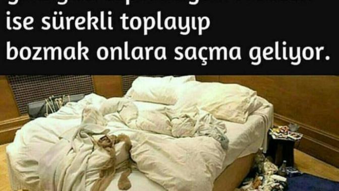 Yatağını toplar mısın yoksa dağınık mı bırakırsın?