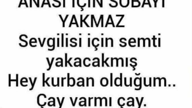 Çay var mı çay?