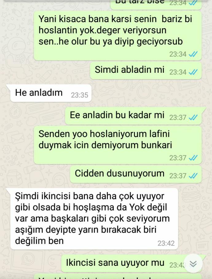 Bu konusmalardan ne anliyorsunuz lutfen bir okuyun(resimli)?