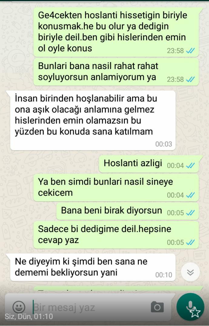 Bu konusmalardan ne anliyorsunuz lutfen bir okuyun (resimli)?
