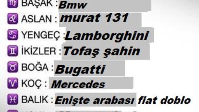 Burcunuza göre hangi araba markasısınız?