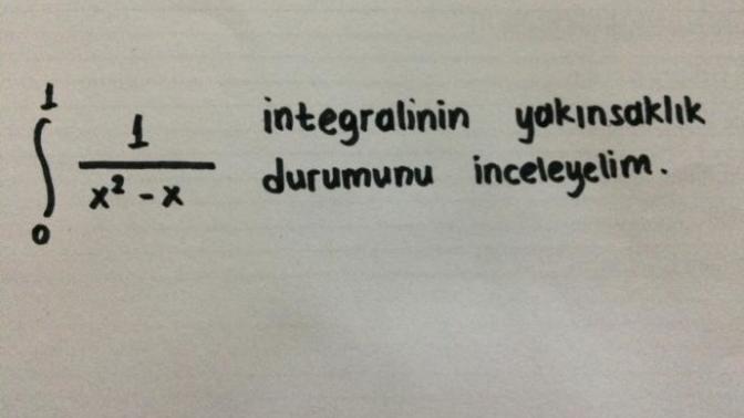 İntegral yakınsaklık durumu?