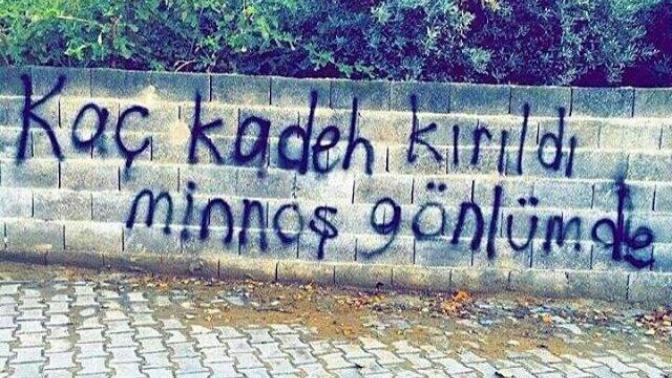 Hoşlandığınız kişinin evinin önüne bir şey yazacak olsaydınız bu ne olurdu?