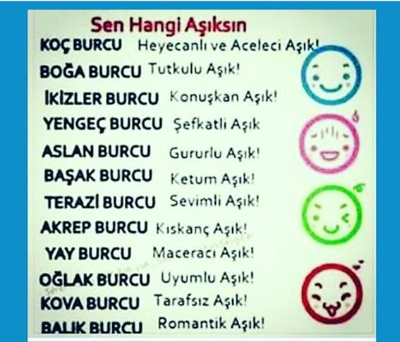 Burcuna göre sen hangi aşıksın ?