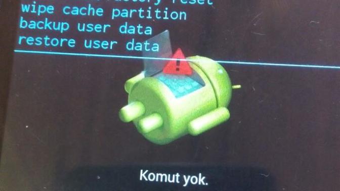 Android system recovery 3e discovery hatası?