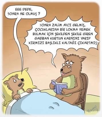 Kırmızı başlıklı kızın hikayesini biliyorsunuz..Ya kırmızı başlıklı kaltağınkini?