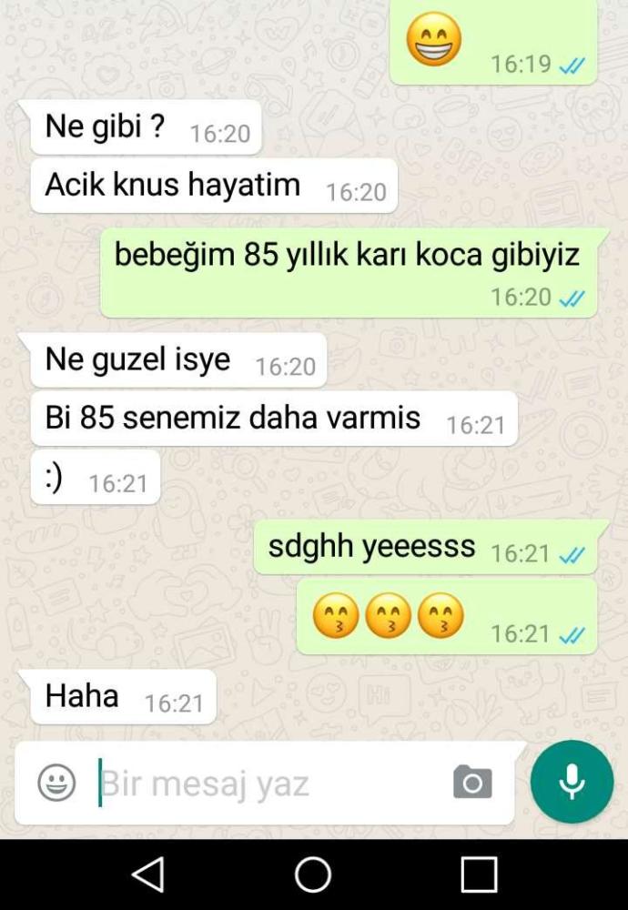 nişanlımla whatsapp konuşmamıza bakarmısınız????