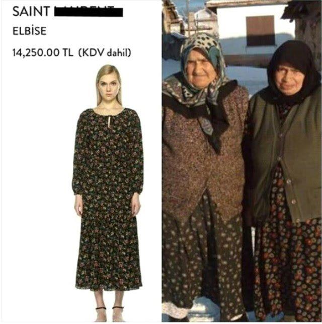 Sosyal medyaya damga vuran 15 bin liralık fistan teyzeleri güldürdü. Ne düşünüyorsunuz? Değer mi kıyafet?