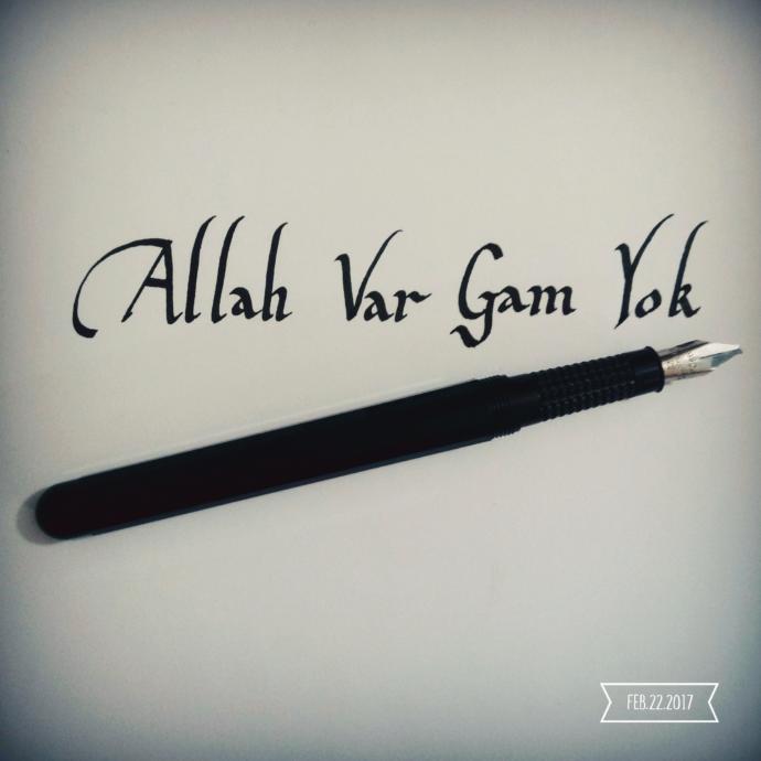 Yeni Kaligrafi çalışmam nasıl olmuş✒?