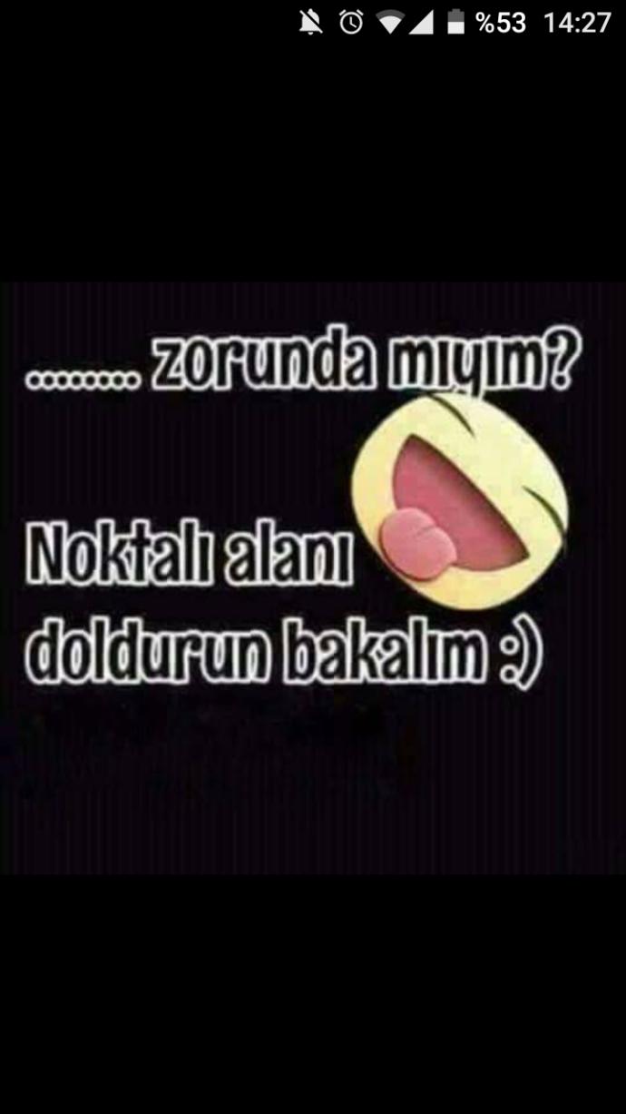 noktalı yere ne yazmak istersiniz?