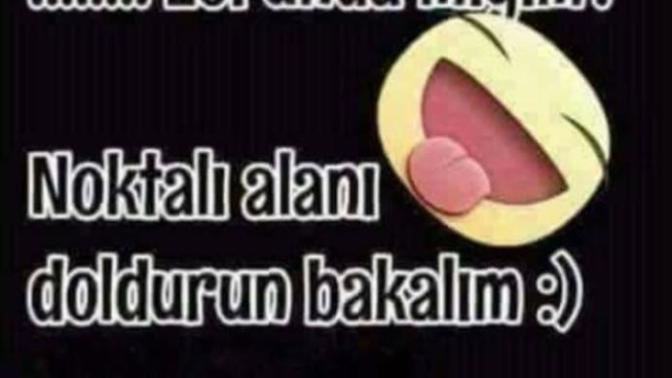 Noktalı yere ne yazmak istersiniz?