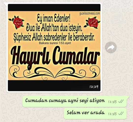 Sadece cuma günleri mesaj atan arkadaşlarınız var mı?