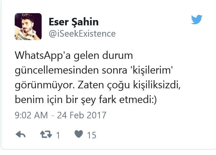 WhatsApp’a gelen ‘24 saat içinde kaybolan durum’ güncellemesi sizi mutlu etti mi?