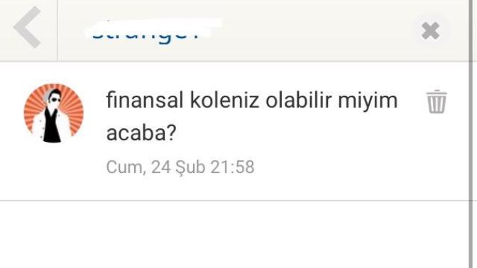 Finansal kölem olmam istiyormuş bir şans versem mi? 😂?