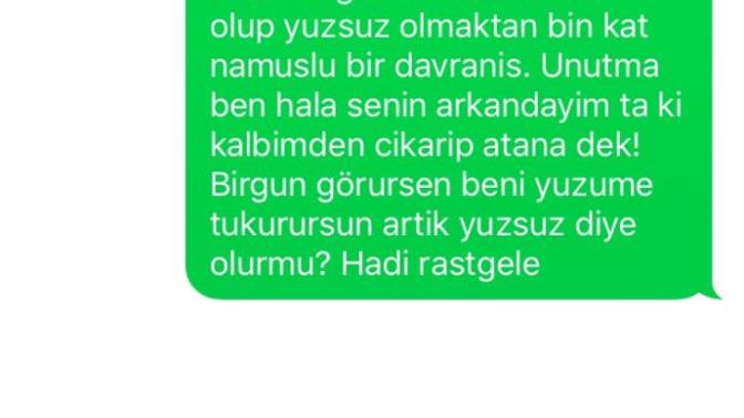 Son mesajım bu oldu?