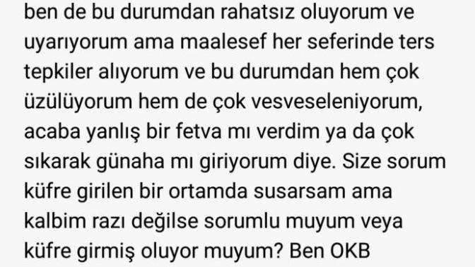 Küfre rıza küfürdür kaidesini açıklar mısınız? Küfre düşüren söz söyleyeni uyarmazsak küfre mi düşeriz?