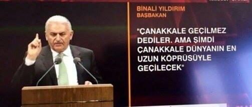 Binali yıldırımın Çanakkale Geçilmez Dediler GEÇİLECEK demesi ne manadır ? nasıl bir laf düzenidir bu ?