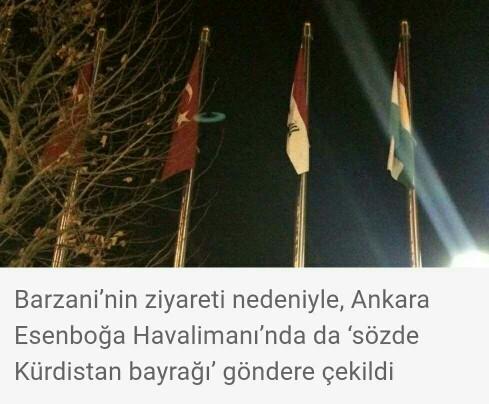 Kürt Bölgesel Yönetimi bayrağının asıldığı görüldü BU KONU HAKKINDA NE DÜŞÜNÜYORSUNUZ ??