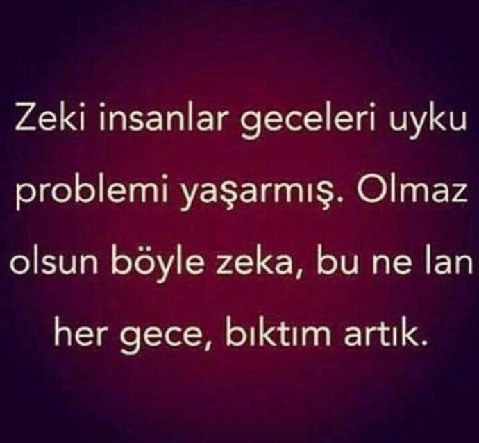 Zeki insanların uyku problemi yaşadığını biliyomuydunuz?