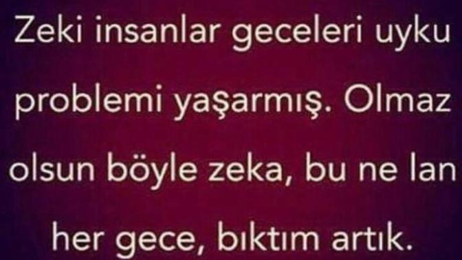 Zeki insanların uyku problemi yaşadığını biliyomuydunuz?