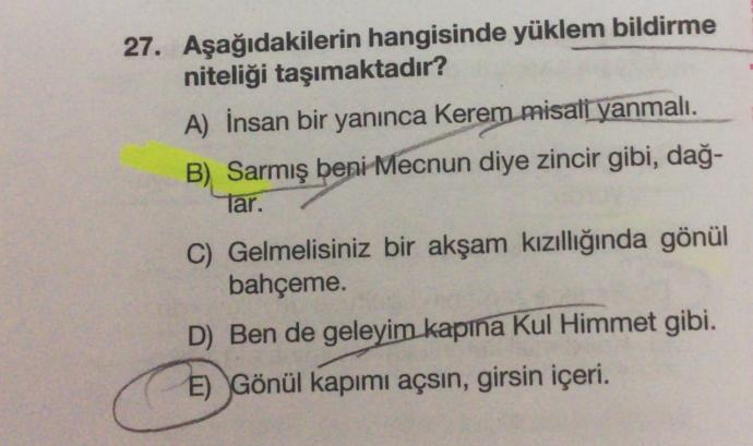 Yüklem Bildirme niteliği ne demek?