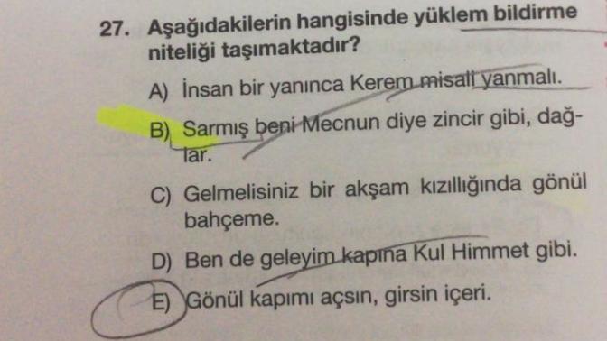 Yüklem Bildirme niteliği ne demek?