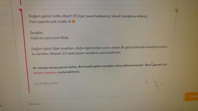 Arkadaşlar bu gün benim doğum günüm kutlar mısınız ?