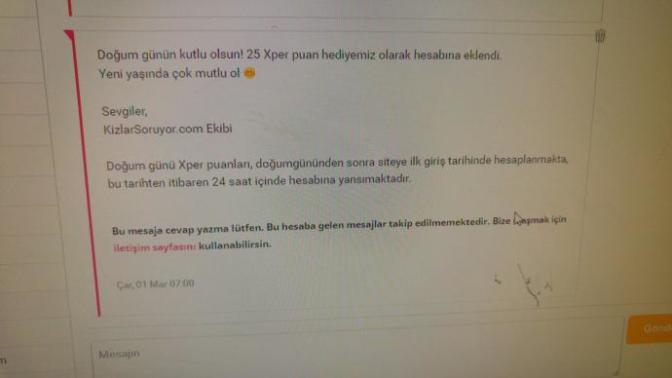 Arkadaşlar bu gün benim doğum günüm kutlar mısınız?