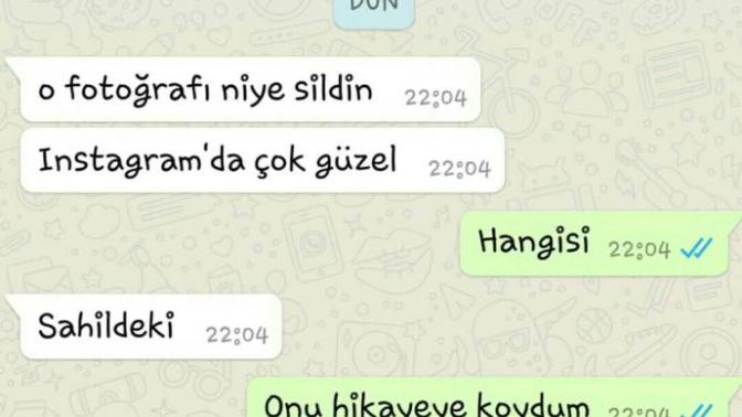 Eski sevgilim dün bana mesaj attı?