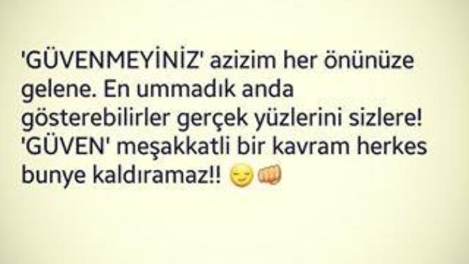 Asla yapmıyacagım dediğiniz bişey  var mı :) ? benim var asla kimseye güvenmemek :) sizin nedr?