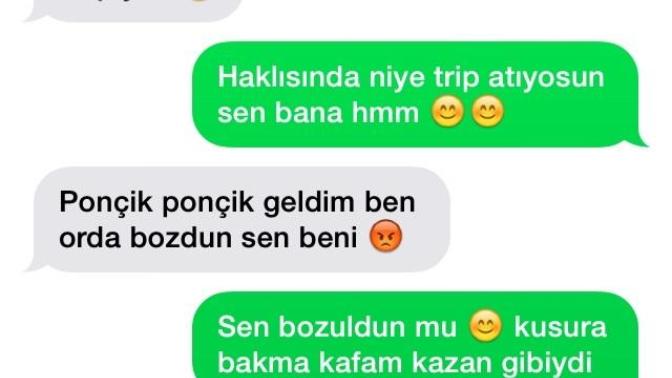 Bu mesajlarda cilveleşme var mı aralarında hoşlanma var mı?